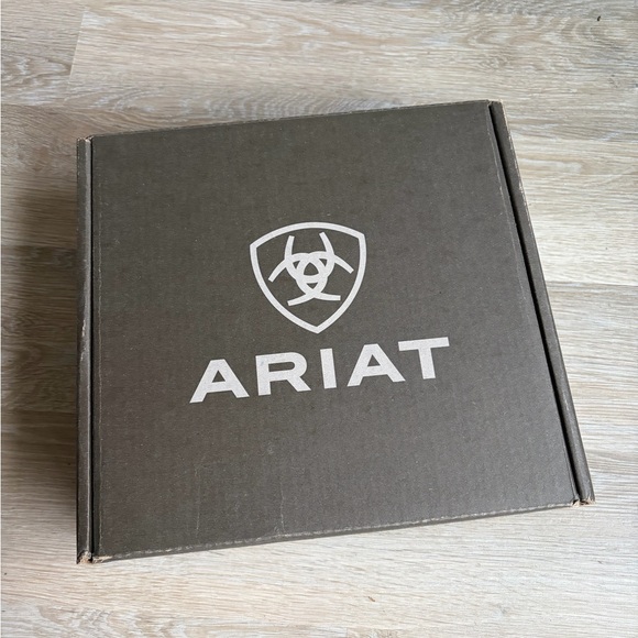 Ariat Black and Brown Embroidered Ankle Boots - Picture 2 of 8